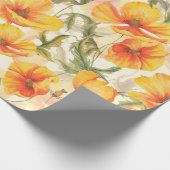 手描きの水彩フローラの継ぎ目なしパターン ラッピングペーパー (角)