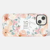 手描きの水彩画のスマホケース iPhoneケース (裏面横)