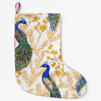 手描きの水彩画（中国風） スモールクリスマスストッキング