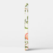 手描きの水彩継ぎ目無し模様（オレンジ） Case-Mate iPhoneケース (裏面 / 左)