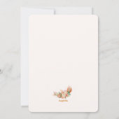 手描きの水彩花輪招待状 招待状 (裏面)