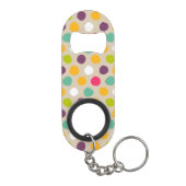 手描きの水玉模様パターン キーホルダー栓抜き (裏面)