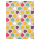 手描きの水玉模様パターン クリップボード (裏面)