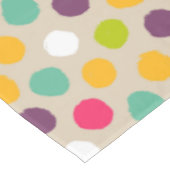 手描きの水玉模様パターン テーブルクロス (アングル)