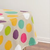 手描きの水玉模様パターン テーブルクロス (インサイチュ)