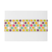 手描きの水玉模様パターン 招待状ベリーバンド (裏面例)