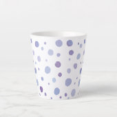 手描きの水玉模様 カフェラテマグ (正面)