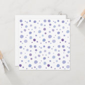 手描きの水玉模様 カード (正面/裏面インサイチュ)