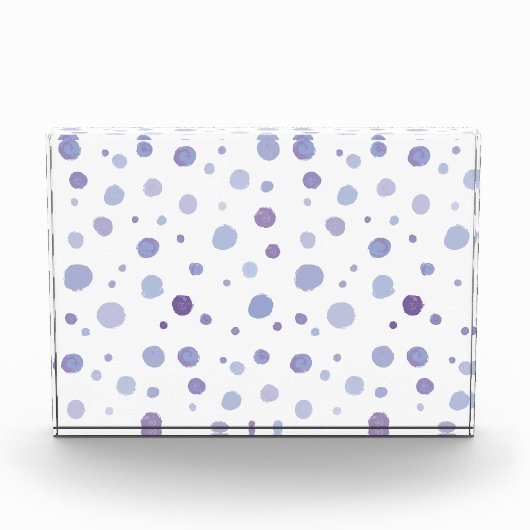 手描きの水玉模様 フォトブロック (正面)