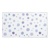 手描きの水玉模様 枕カバー (裏面)