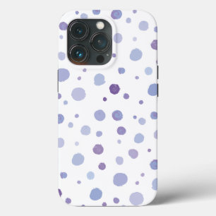 手描きの水玉模様 iPhone 13 PROケース