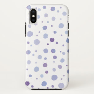 手描きの水玉模様 iPhone XSケース