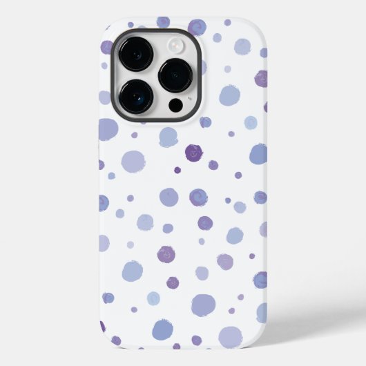 手描きの水玉模様 Case-Mate iPhoneケース (裏面)