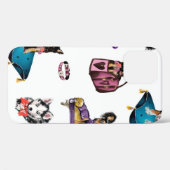 手描きの油絵かわいい漫画の継ぎ目のないパット Case-Mate iPhoneケース (裏面 (横))