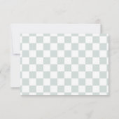 手描きの海岸ウェディング サンキューカード (裏面)