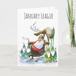 手描きの漫画の休日カード シーズンカード