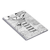 手描きの灯台落書き ノートブック (右側)