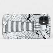 手描きの灯台落書き Case-Mate iPhoneケース (裏面(横))