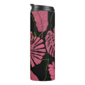 手描きの熱帯葉。異国風の植物。熱帯 タンブラー (回転右)