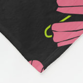 手描きの熱帯葉。異国風の植物。熱帯 フリースブランケット (角)