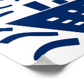 手描きの王国の様式化統一された地図。トラ ポスター (角)