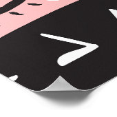 手描きの目：トレンディなパターン ポスター (角)