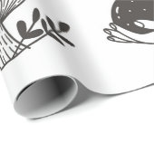 手描きの神秘的な入れ墨、ヴィンテージバッジd ラッピングペーパー (ロールコーナー)