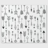 手描きの種族の矢のギフト用包装紙 ラッピングペーパー (フラット)