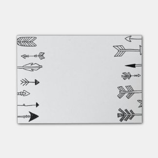 手描きの種族の矢の芸術 ポストイット