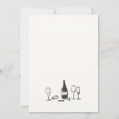 手描きの結婚式リハーサルディナー    招待状 (裏面)