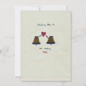 手描きの結婚式招待状カード 招待状 (正面)