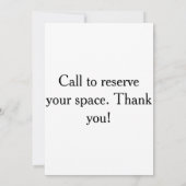 手描きの結婚式招待状カード 招待状 (裏面)