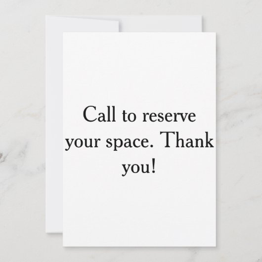 手描きの結婚式招待状カード 招待状 (裏面)