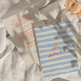 手描きの絵付けが可愛い結婚式の詳細 エンクロージャーカード