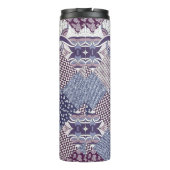 手描きの継ぎはぎの継ぎはぎの模様。ヴィンテージ タンブラー (裏面)