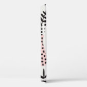 手描きの継ぎ目のない模様で、黒、cの植物が描かれています。 Case-Mate iPhoneケース (裏面 / 右)