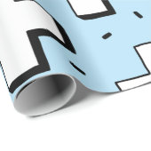 手描きの継ぎ目のない模様とプラスシンボルや象徴 ラッピングペーパー (ロールコーナー)