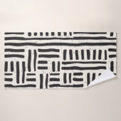 手描きの継ぎ目のない繰り返しパターン(線t) バスタオル (バスタオル)
