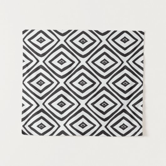 手描きの継ぎ目の無い文様  タペストリー (正面(横))