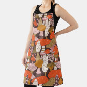 手描きの継ぎ目無しキノコ・ヒキガエル エプロン (インサイチュ)