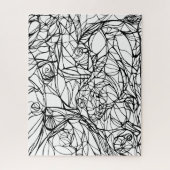 手描きの線画がユニークなパズル、色を塗ってね ジグソーパズル (縦)