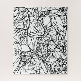 手描きの線画がユニークなパズル、色を塗ってね ジグソーパズル