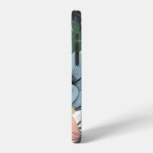 手描きの繊細な花のシームレスパターン iPhoneケース (左側面)