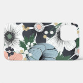 手描きの繊細な花を使った継ぎ目のない模様。 Case-Mate iPhoneケース (裏面 (横))