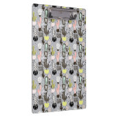 手描きの織り目加工のサボテンパターン クリップボード (右)