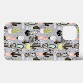 手描きの織り目加工のサボテンパターン Case-Mate iPhoneケース (裏面 (横))