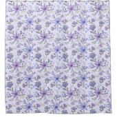 手描きの花が可愛いシャワーカーテン シャワーカーテン (正面)