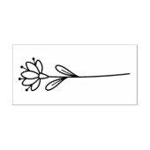 手描きの花の花咲くフラワーモチーフをカスタマイズ ラバースタンプ (インプリント)