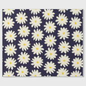 手描きの花をクリーム状に継ぎ目のない模様  ラッピングペーパー (フラット)