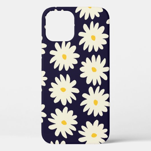 手描きの花をクリーム状に継ぎ目のない模様 Case-Mate iPhoneケース (裏面)